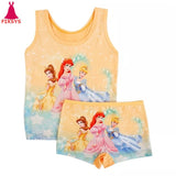 Summer 2019 Kids Girls Pajamas Sets Anna Elsa Pyjamas Baby Girl Boys Vest Pant Set Casual Sleepwear Children Spiderman Homewear