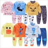 Baby Kids Pajamas Sets Cotton Boys Sleepwear Suit Girls Pajamas Long Sleeve Blouse Tops+Pants 2pcs Children Clothing Autumn