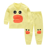 Baby Kids Pajamas Sets Cotton Boys Sleepwear Suit Girls Pajamas Long Sleeve Blouse Tops+Pants 2pcs Children Clothing Autumn