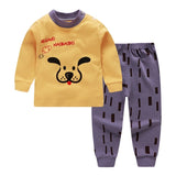 Baby Kids Pajamas Sets Cotton Boys Sleepwear Suit Girls Pajamas Long Sleeve Blouse Tops+Pants 2pcs Children Clothing Autumn