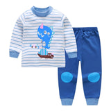 Baby Kids Pajamas Sets Cotton Boys Sleepwear Suit Girls Pajamas Long Sleeve Blouse Tops+Pants 2pcs Children Clothing Autumn