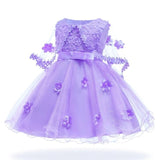 New Lace Girls Wedding Dress Baby Girls Christening Cotton Dresses for Party Baptism Kids 1 Year Baby Girl Birthday Dress