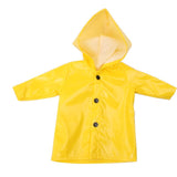 18 inch Girls doll clothes waterproof raincoat PU coat American new born dress Baby toys fit 43 cm baby dolls c539