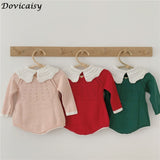 Sweater Rompers Newborn Baby Clothes Boys Long Sleeeved Patchwork Infant Kids Knitwear Jumpsuit Girls Romper Knitted Clothes