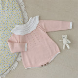 Sweater Rompers Newborn Baby Clothes Boys Long Sleeeved Patchwork Infant Kids Knitwear Jumpsuit Girls Romper Knitted Clothes