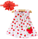 2018 Summer Hot Sale New Baby Girls Colorful multicolored rainbow rabbit applique dress Children's  Baby casual dress 1-6Y