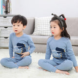 Kids Pajamas 2019 Autumn Girls Boys Sleepwear Nightwear Baby Infant Clothes Animal Cartoon Pajama Sets Cotton Children's Pyjamas