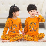 Kids Pajamas 2019 Autumn Girls Boys Sleepwear Nightwear Baby Infant Clothes Animal Cartoon Pajama Sets Cotton Children's Pyjamas