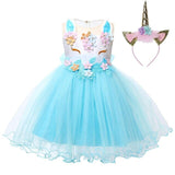 Unicorn Dress Infant Party Dress For Baby Girl 1 Year Birthday Dress Kids Baby Girls Christening Dress Newborn Carnival Costume
