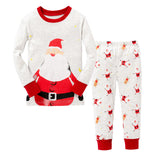 Christmas Children's Pajamas Set Girls Cotton New Years Sleepwear Set Long-sleeved Good Quality Print Cute Kids Pajamas Suit