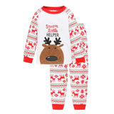 Christmas Children's Pajamas Set Girls Cotton New Years Sleepwear Set Long-sleeved Good Quality Print Cute Kids Pajamas Suit