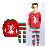 Christmas Children's Pajamas Set Girls Cotton New Years Sleepwear Set Long-sleeved Good Quality Print Cute Kids Pajamas Suit