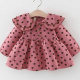 Melario Flower Baby Girls Dresses Autumn Baby Girls Clothes Casual Cartoon knit Kids Princess Dress Cotton Newborn Kids Clothing