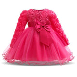 Princess Flower Girl Dress 2019 Winter Holiday Clothing Kids Baby Birthday Party Dresses For Girls Children Christmas Costume