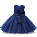 Princess Flower Girl Dress 2019 Winter Holiday Clothing Kids Baby Birthday Party Dresses For Girls Children Christmas Costume