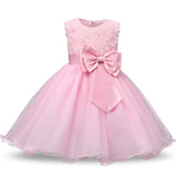 Princess Flower Girl Dress 2019 Winter Holiday Clothing Kids Baby Birthday Party Dresses For Girls Children Christmas Costume