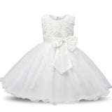 Princess Flower Girl Dress 2019 Winter Holiday Clothing Kids Baby Birthday Party Dresses For Girls Children Christmas Costume