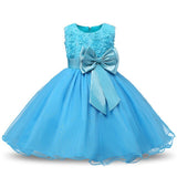 Princess Flower Girl Dress 2019 Winter Holiday Clothing Kids Baby Birthday Party Dresses For Girls Children Christmas Costume
