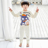 Kids Flannel Pajamas winter christmas pyjamas for children thick warm Long Sleeve Cute Sleepwear Set Girls Boys Casual home suit