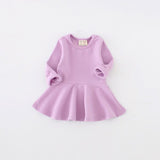 2019 baby girl winter dress long sleeve newborn dresses infant 1 year birthday outfits 6 month baby girl dress for newborn girls