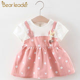 Bear Leader Baby Dresses 2019 Summer Girls Cotton Children Dress Polka Dot Princess Costume for Girls Fashion Baby Clothes