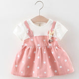 Bear Leader Baby Dresses 2019 Summer Girls Cotton Children Dress Polka Dot Princess Costume for Girls Fashion Baby Clothes