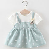 Bear Leader Baby Dresses 2019 Summer Girls Cotton Children Dress Polka Dot Princess Costume for Girls Fashion Baby Clothes