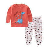 2019 Autumn Children Pajamas Animal Cartoon Sleepwear Kids Clothes Set Winter Pyjamas Kids Toddler Baby Sleepwear For Boys Girls