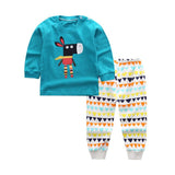2019 Autumn Children Pajamas Animal Cartoon Sleepwear Kids Clothes Set Winter Pyjamas Kids Toddler Baby Sleepwear For Boys Girls