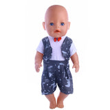 Doll Clothes Handsome Suit Wear For 18 Inch American Doll & 43 Cm Baby Doll For Our Generation  Girl`s Toy