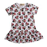 2019 New Summer Cotton Baby Girls Cartoon Long Sleeves Dress Children's Clothing Kids Princess Dresses Casual Clothes 0-2Years