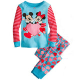 Minnie Cartoon Baby Girl Clothing Sets Cute Printing Long Sleeve T shirt + Casual Pant 2PCS Pajama Sets Kids Girl Sleepwear