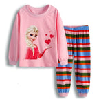 Minnie Cartoon Baby Girl Clothing Sets Cute Printing Long Sleeve T shirt + Casual Pant 2PCS Pajama Sets Kids Girl Sleepwear
