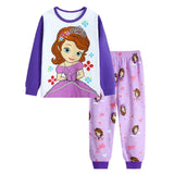 Minnie Cartoon Baby Girl Clothing Sets Cute Printing Long Sleeve T shirt + Casual Pant 2PCS Pajama Sets Kids Girl Sleepwear