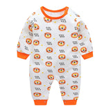 VTOM Baby Infant  Rompers Baby Boys Girls Long-Sleeved Rompers Cartoon Infant Jumpsuit  Baby Toddler Clothes BB8-2