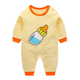 VTOM Baby Infant  Rompers Baby Boys Girls Long-Sleeved Rompers Cartoon Infant Jumpsuit  Baby Toddler Clothes BB8-2