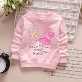 2017 New Spring Kids T-Shirt Baby Girls Long Sleeve Shirts Tops Baby Clothes Cute Candy Bow Girls Blouse 6-24months