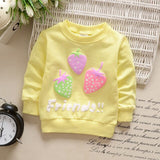 2017 New Spring Kids T-Shirt Baby Girls Long Sleeve Shirts Tops Baby Clothes Cute Candy Bow Girls Blouse 6-24months