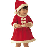 Christmas baby girls dress with free hat baby christmas new year costume fashion baby clothes newborn dresses for baby girls