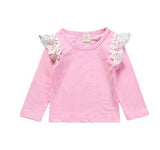 Newborn Toddler Flying Tee Clothes Long Sleeve Baby T Shirt  Cute Spring Autumn T-shirts Tops Baby Girls Outfit Blouse Clothing