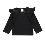 Newborn Toddler Flying Tee Clothes Long Sleeve Baby T Shirt  Cute Spring Autumn T-shirts Tops Baby Girls Outfit Blouse Clothing