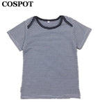 COSPOT Newborn Summer T Shirt  Infant Striped Tee Baby Boys Girls Cotton Striped T-shirt Kids Summer Tee 2017 New Arrival 20