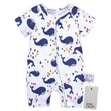 SR367 Fashion Baby Clothes Summer Children's Jumpsuit for Boys and Girls Cotton Ropmers Casual Sports Suit Babies Overalls