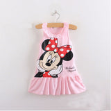 2018 summer new minnie Dress children children's clothing girls short-sleeved dress princess