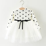 Baby Dresses For Girls Autumn Winter Long Sleeved Knit princess dress Lotus Leaf Collar Pocket Doll Dress Girls Baby Clothing