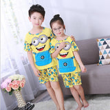 2017 children pajamas set kids baby girl boys cartoon casual clothing costume short sleeve children sleepwear pajamas sets