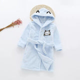 2019 New Soft Children's Robes for 2-6 Years Baby Kids Pajamas Boys Girls Cartoon Sleepwear Bathrobes Kids Hooded Baby Robes