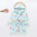 2019 New Soft Children's Robes for 2-6 Years Baby Kids Pajamas Boys Girls Cartoon Sleepwear Bathrobes Kids Hooded Baby Robes