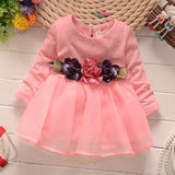 2019 winter newborn fancy infant baby dresses girl frocks designs party wedding with long sleeves jacadi 1 year birthday dresses
