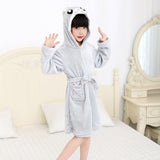 Retail Baby Animal Bathrobe For Boys Girls Home Clothes Unicorn Pattern Hooded Towel Beach Kids Sleepwear Children Clothes YUPAO